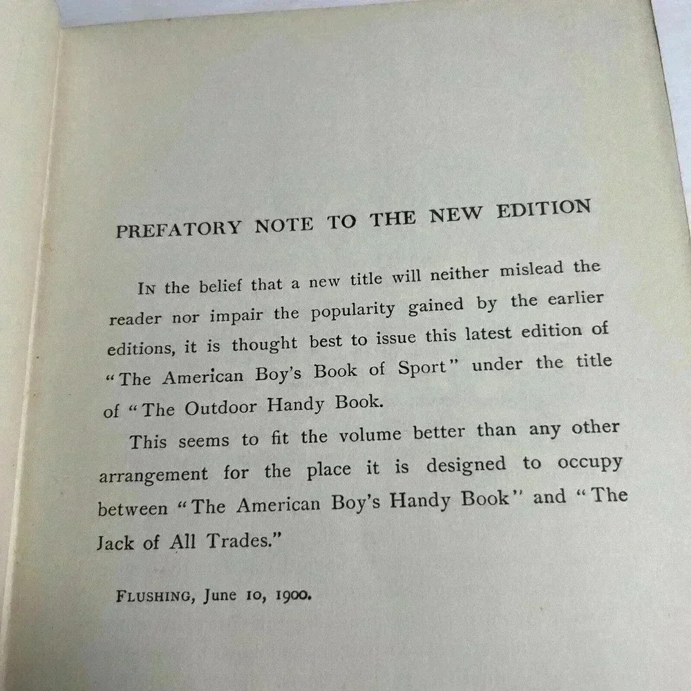 *RARE* The Outdoor Handy Book by Daniel Carter Beard *ORIGINAL*